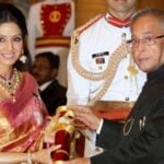 Sridevi with Padma Shri