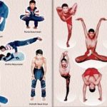Young Shifuji doing yoga
