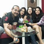 Adi Irani with his wife and daughters