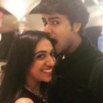 Alekh Sangal with his fiancee