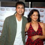 Alekh Sangal with his mother