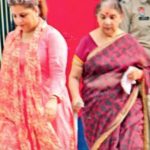 Alka Kaushal with her mother