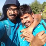 Anureet Singh With Cricketer Karn Sharma