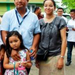Conrad Sangma with his wife and daughter