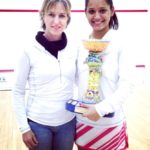 Dipika Pallikal with Sarah Fitz-Gerald