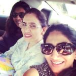 Nikita Vanjara with her mother and sister