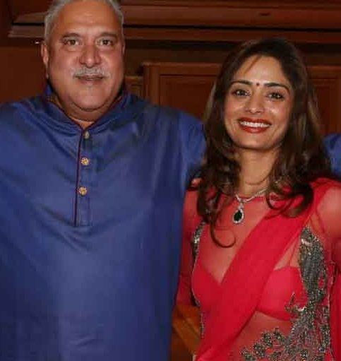 Pinky Lalwani with Vijay Mallya