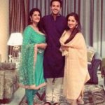 Pranay Pachauri with his mother and sister