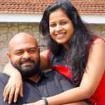 Sadhika Venugopal with her husband Bhibhin Manari