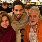 Sameera Tyabjee with her ex-husband Vijay Mallya and son Siddharth Mallya
