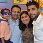 Sharad Lumba With His Sister Bhavna Malik And Bhavna's Husband Rohit Malik