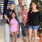 Ayesha Mukherjee with her husband Shikhar Dhawan and children