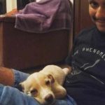 Siddharth Basrur with his dog