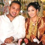 Udhayathara with her husband Jubin Joseph