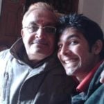 Ankit Sharma With His Father Nagendra Sharma