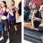 Erin Holland doing workout