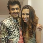 Natalie Di Luccio with Sonu Nigam