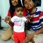 Radhika Reddy with her children