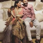 Harish Ahuja Son Anand Ahuja with Sonam Kapoor during their Mehandi Ceremony