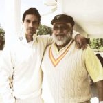 Angad Bedi with his father Bishan Singh Bedi