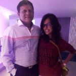 Anisha Ambrose father Ashok Ambrose and sister Ankita Ambrose