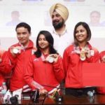 Anjum Moudgil With Indian Shooting Team