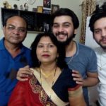 Ankit Raizada with his family