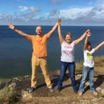 Arkady Babchenko With His Wife And Daughter