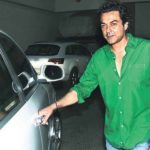Bobby Deol With His Car Porsche Cayenne