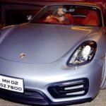 Farhan Akhtar In His Car Porsche