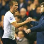 Harry Kane with His Coach Mauricio Pochettino