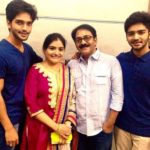 Harsh Rajput with his parents and brother