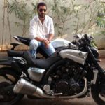John Abraham On His Bike Yamaha Vmax