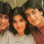 Kumar Gaurav with His wife Namrata dutt and His brother in Law Sanjaya Dutt