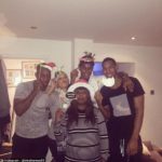 Marcus Rashford with his Brothers and Mother