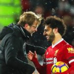 Mohamed Salah with Jurgen Klopp