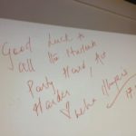 Neha Dhupia's autograph