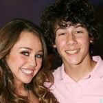 Nick Jonas with Miley Cyrus