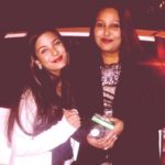 Nikki Sharma with her mother
