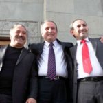 Nikol Pashinyan Extreme Right With Levon Ter Petrosyan Center