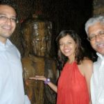 Pooja Kumar With Her Father And Brother