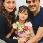 Samir Soni with wife and daughter