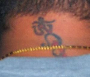 Sanjay Dutt Neck Tattoo