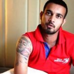 Siddarth Kaul right shoulder tattoo