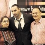 Tarun Gill with his parents
