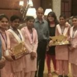 Vidhi Deshwal Receiving Bharat Gaurav Award