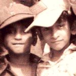 Ajay Gogavala with his brother in his childhood