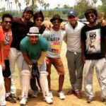Amit Tiwari playing cricket