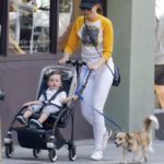 Anne Hathaway with her son