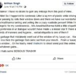 Arhhan Singh's facebook post after street fight with Anushka Sharma